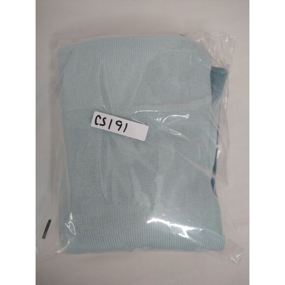 New without Tag Unbranded Blue watercolor ombre button up Scarf shawl wrap shrug - Picture 7 of 7